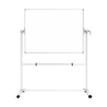 Double-Sided Magnetic Mobile Whiteboard on Wheels, 48 x 36 Inches Y9603