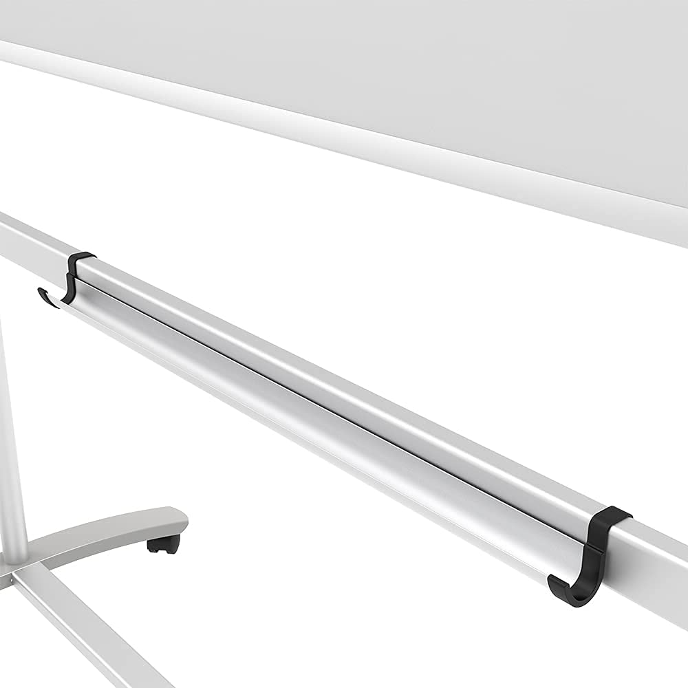 Double-Sided Magnetic Mobile Whiteboard on Wheels, 48 x 36 Inches Y9603