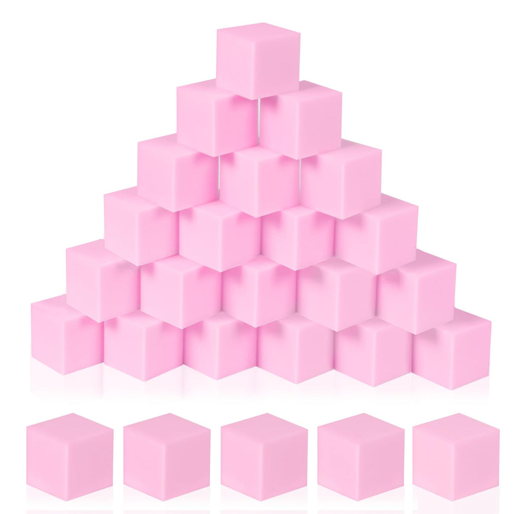 5 Inch Foam Cubes, 48-Pack Light Pink W229