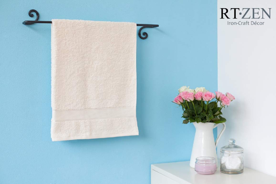 Wall Mount Matte Black Towel Holder T521