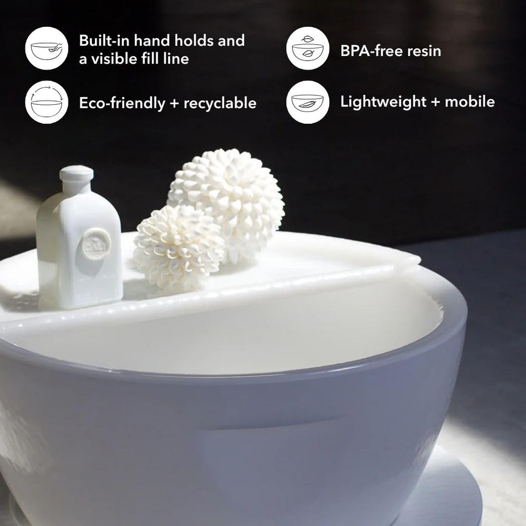White Portable Pedicure Foot Bath Basin S471