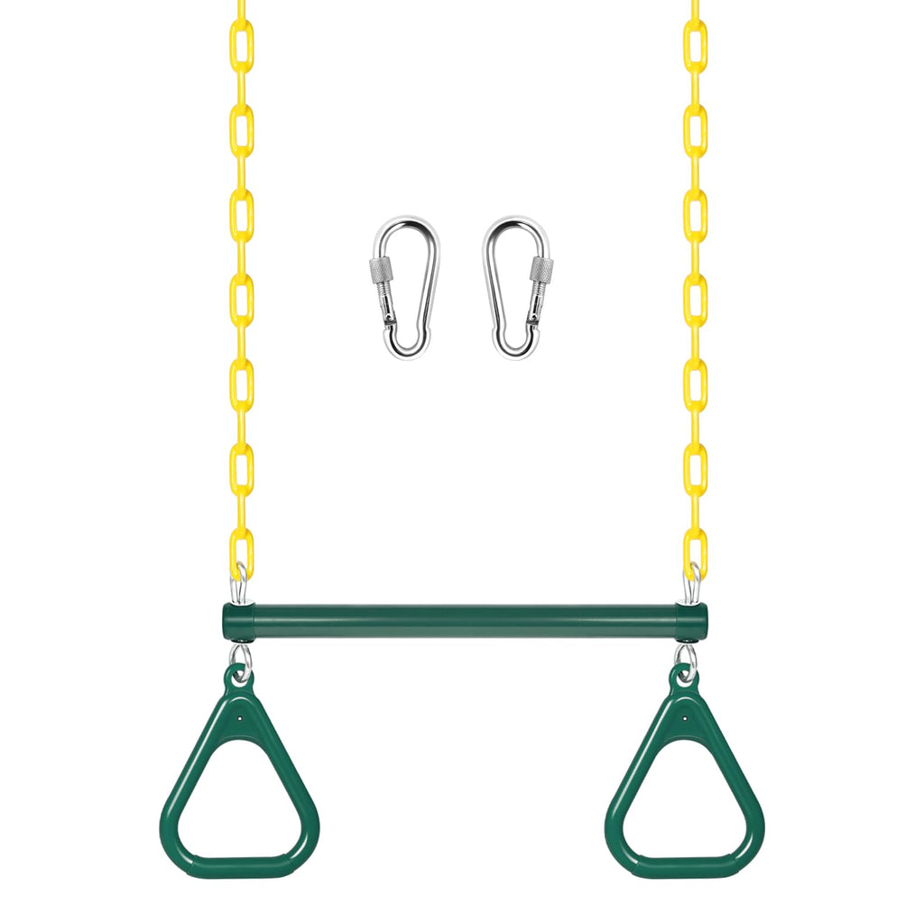 16" Heavy Duty Chain Swing Bar with Locking Carabiners W7444