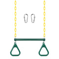 16" Heavy Duty Chain Swing Bar with Locking Carabiners W7444