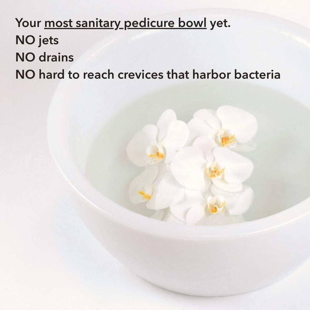 White Portable Pedicure Foot Bath Basin S471