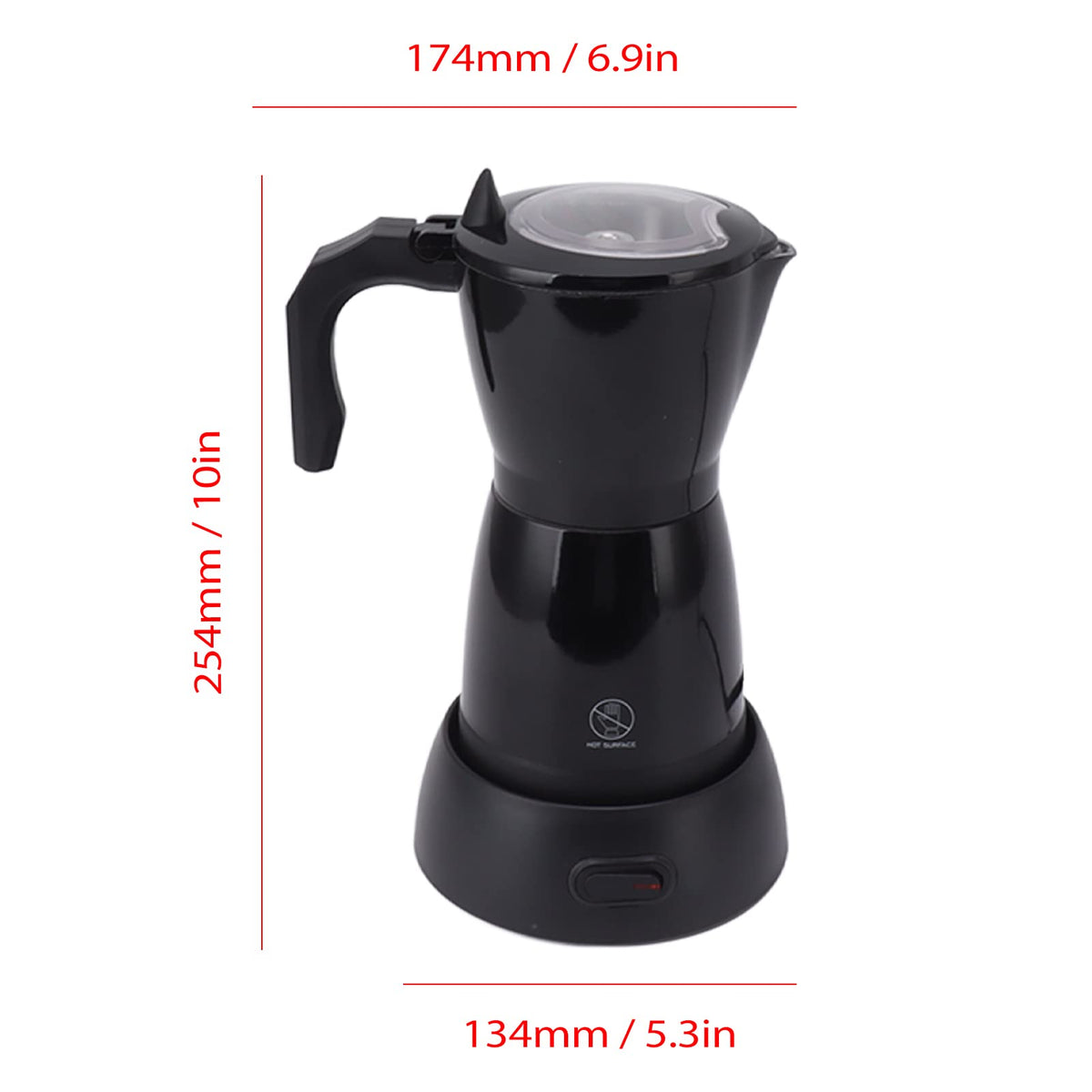 300ML 6 Cup Electric Mocha Pot Coffee Maker I8970