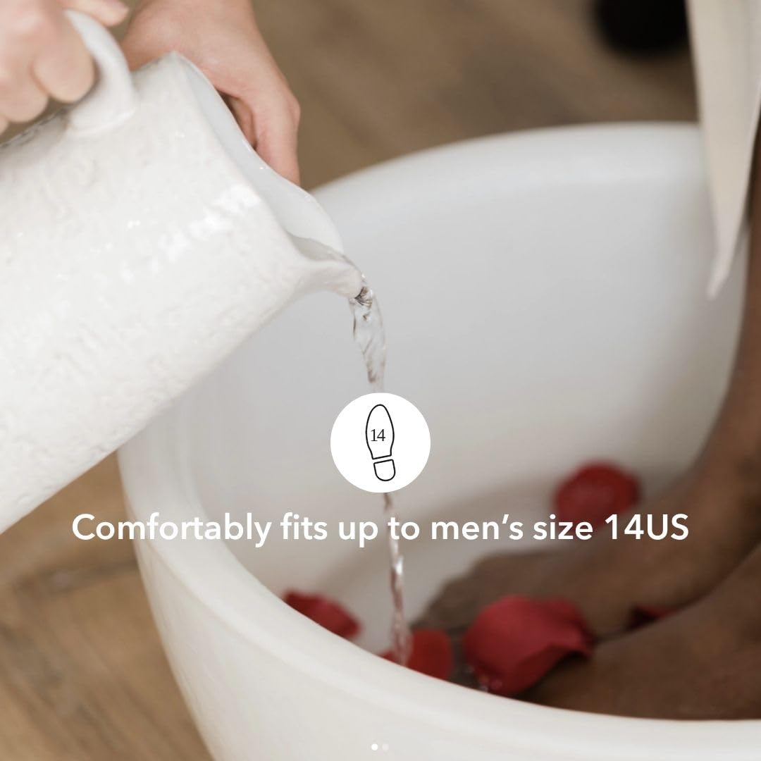 White Portable Pedicure Foot Bath Basin S471