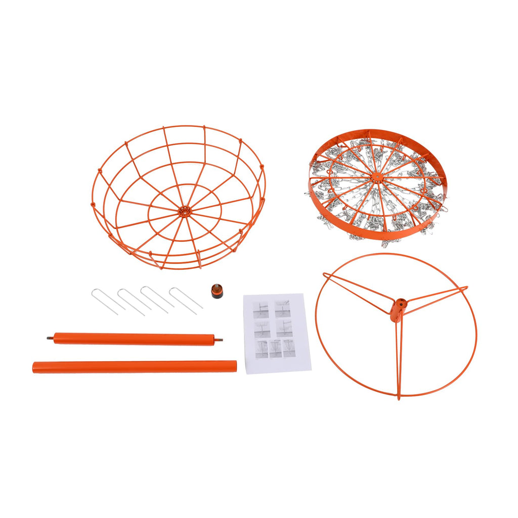 Portable Disc Golf Basket with 24-Chain Catching System M550553