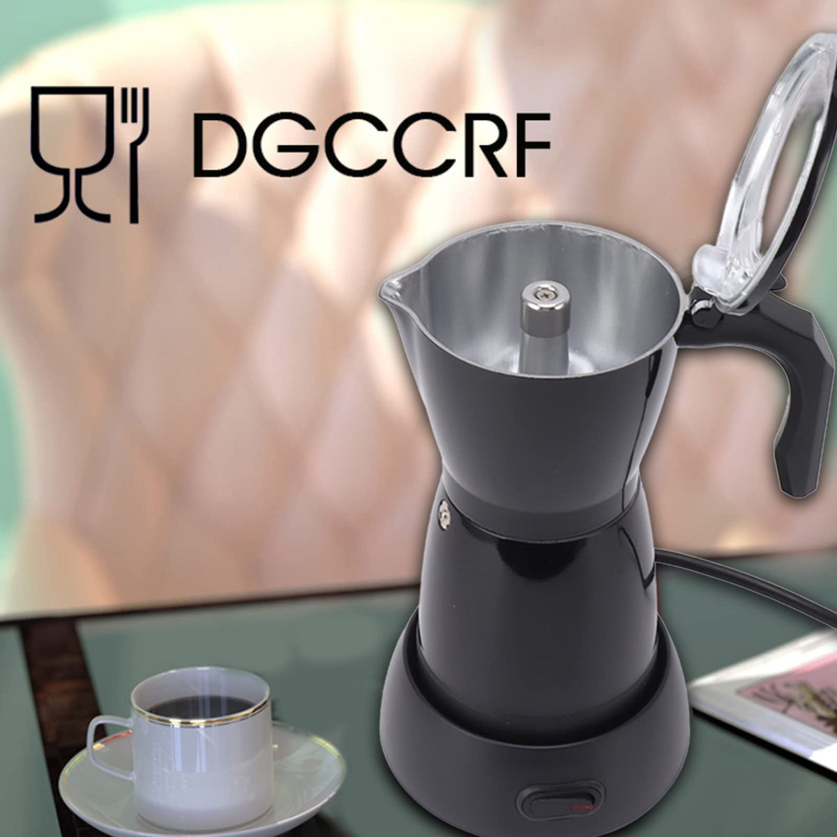 300ML 6 Cup Electric Mocha Pot Coffee Maker I8970