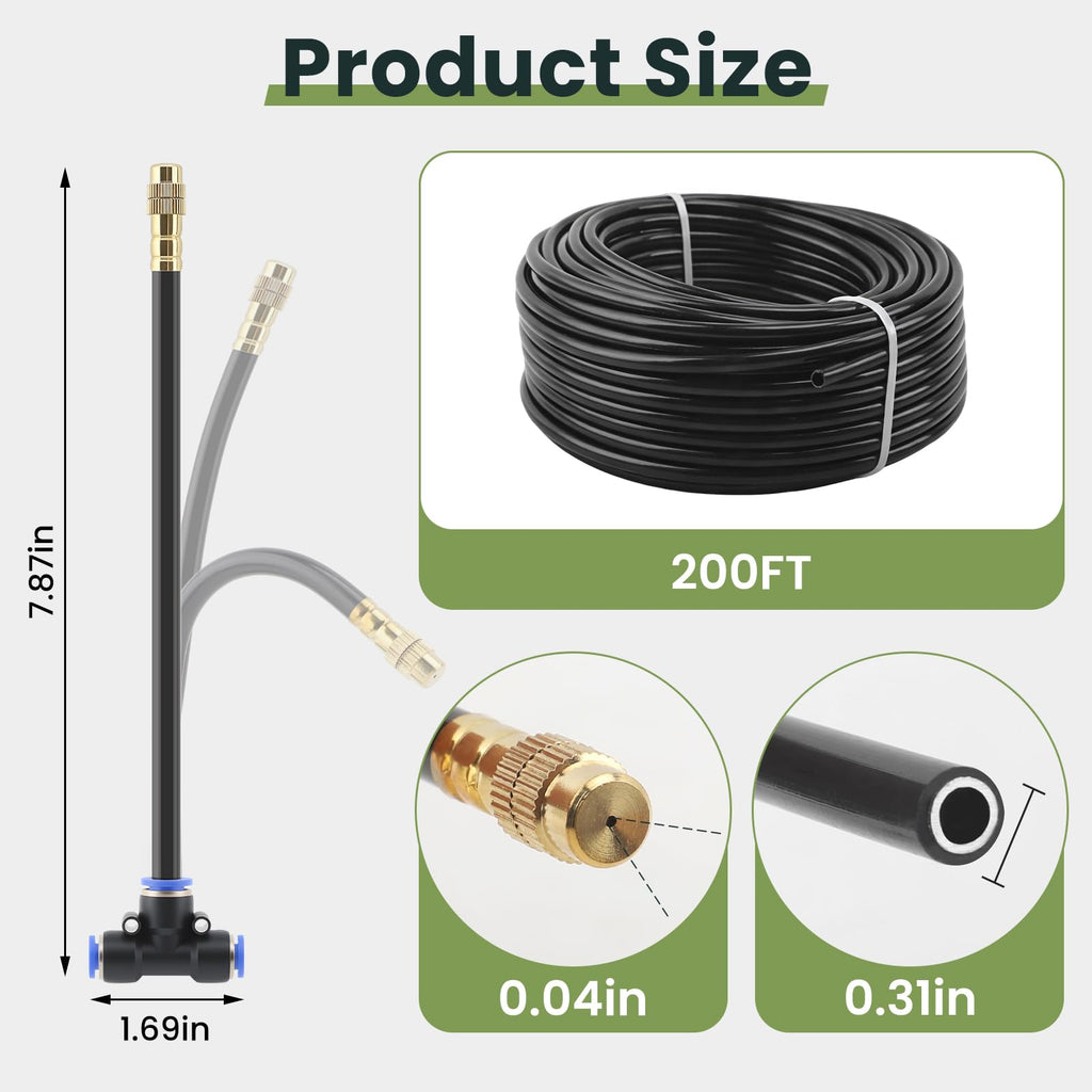 200FT Automatic Drip Irrigation Kit 40 Nozzles S72386