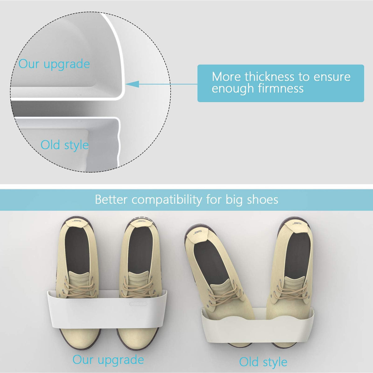 White Wall Shoe Rack P67258