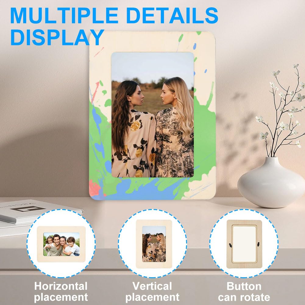 30 Pcs Wooden Picture Frame Craft Kit A248311