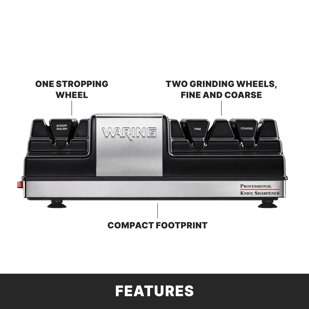 Commercial Knife Sharpener with 3 Stations A6669