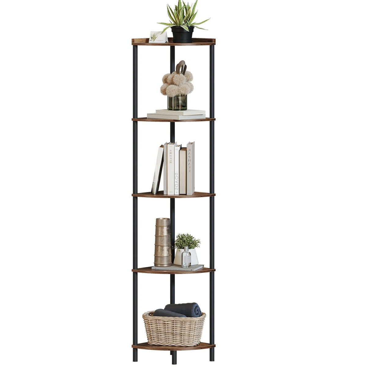 5 Tier 65" Tall Corner Shelf Z23965