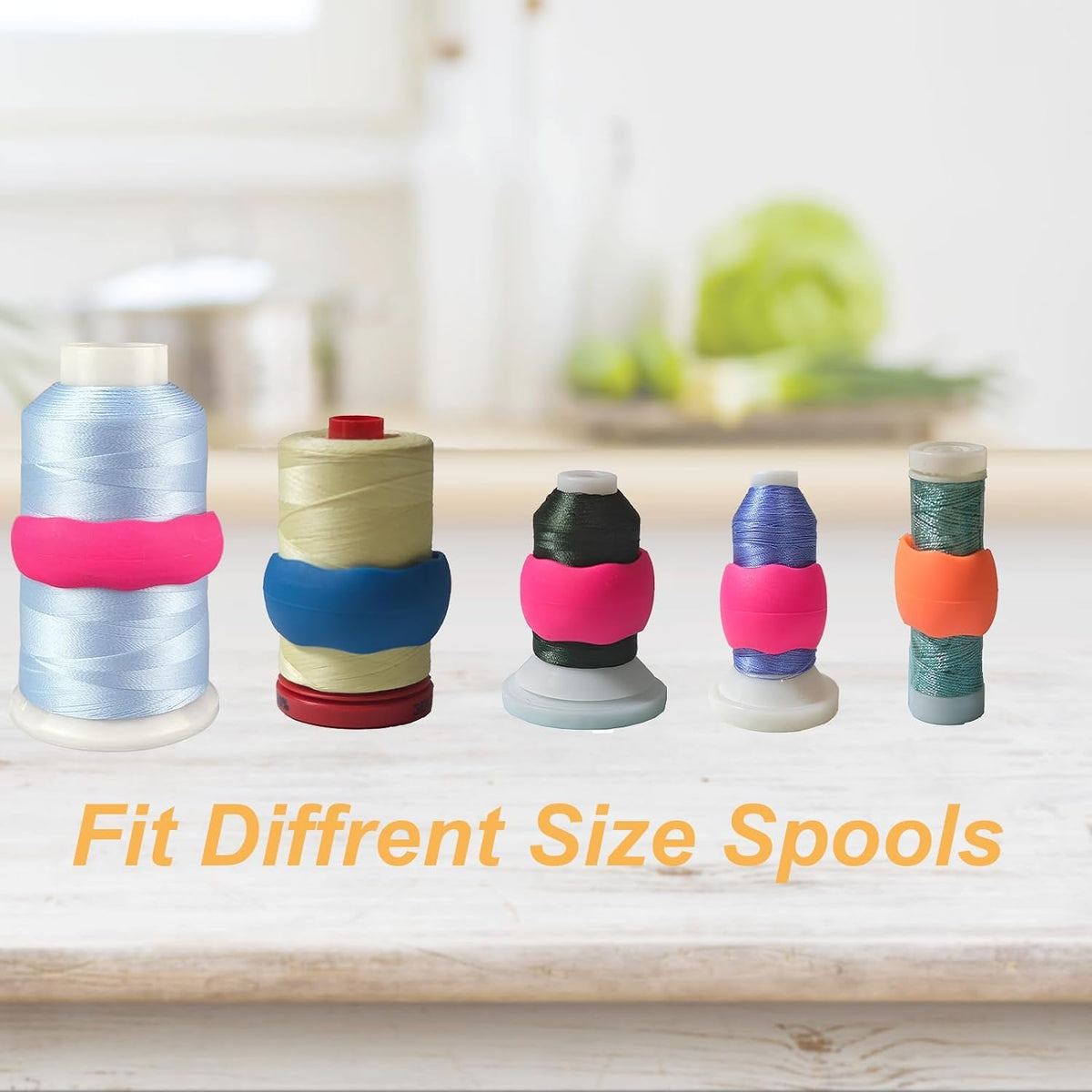 63 Colors Polyester Embroidery Machine Thread + 20 Thread Holder Kit N7456