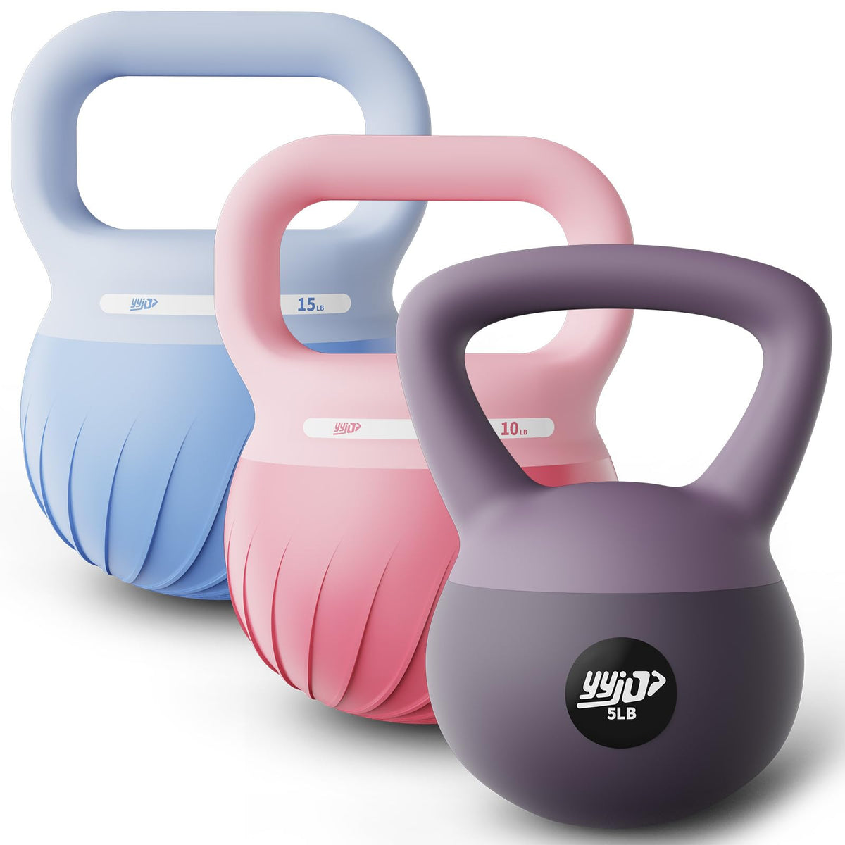 Soft Kettlebell 5/10/15 LBS Anti-Slip Wide-Grip Handle N231