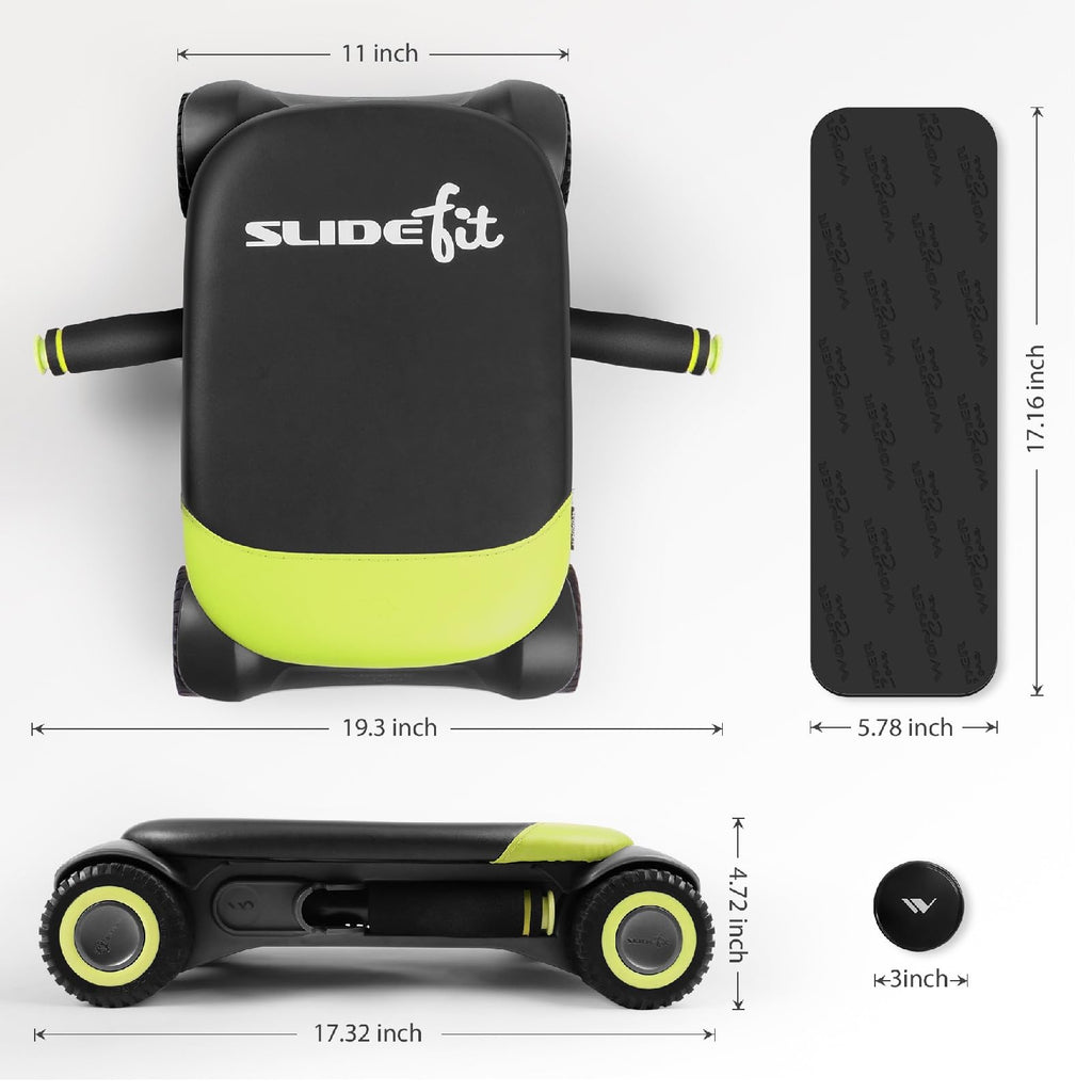Ab Roller Board with 4 Wheels and Knee Pad D849