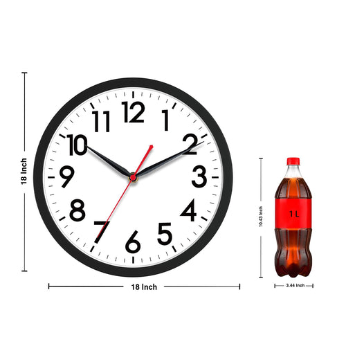 18 Inch Silent Battery Operated Analog Wall Clock J2404