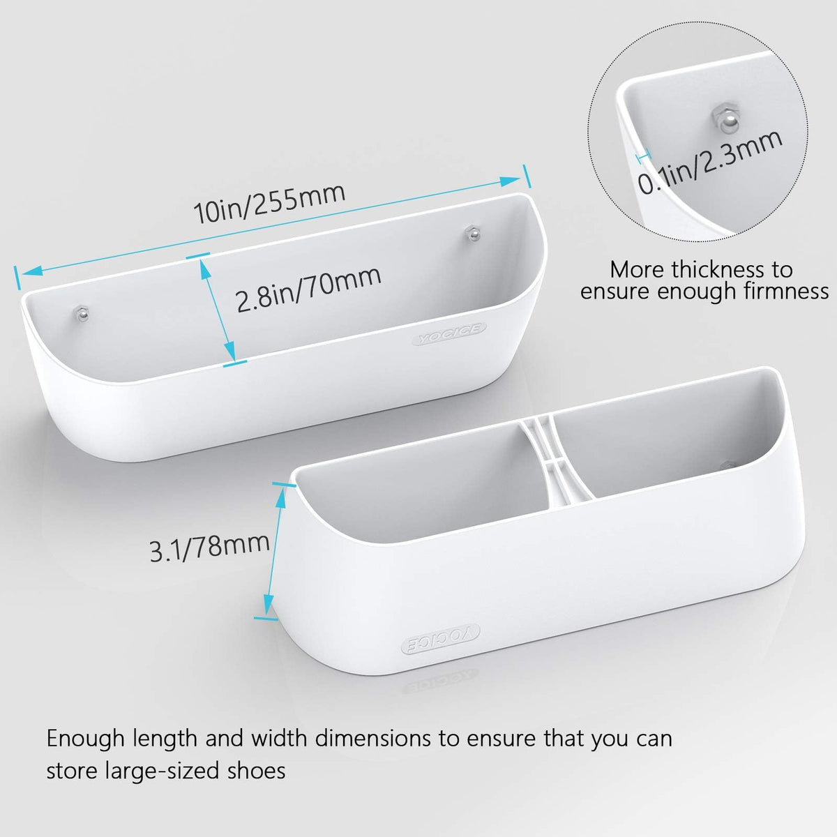 White Wall Shoe Rack P67258