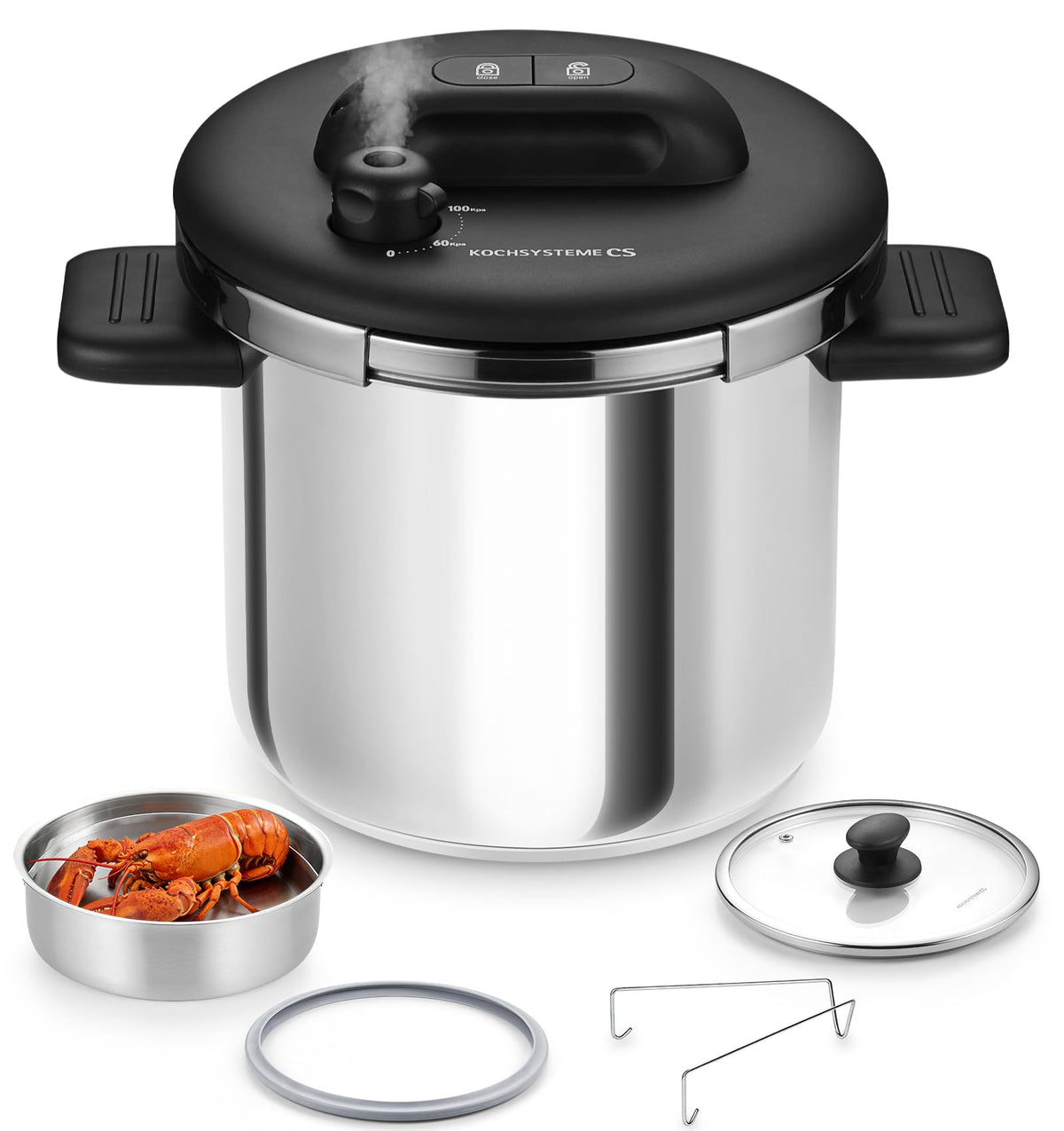 Stainless Steel Pressure Cooker 8.5QT Z316020