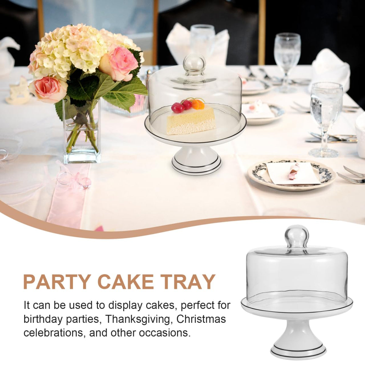 Cupcake Stand Set with Dome Cover P924