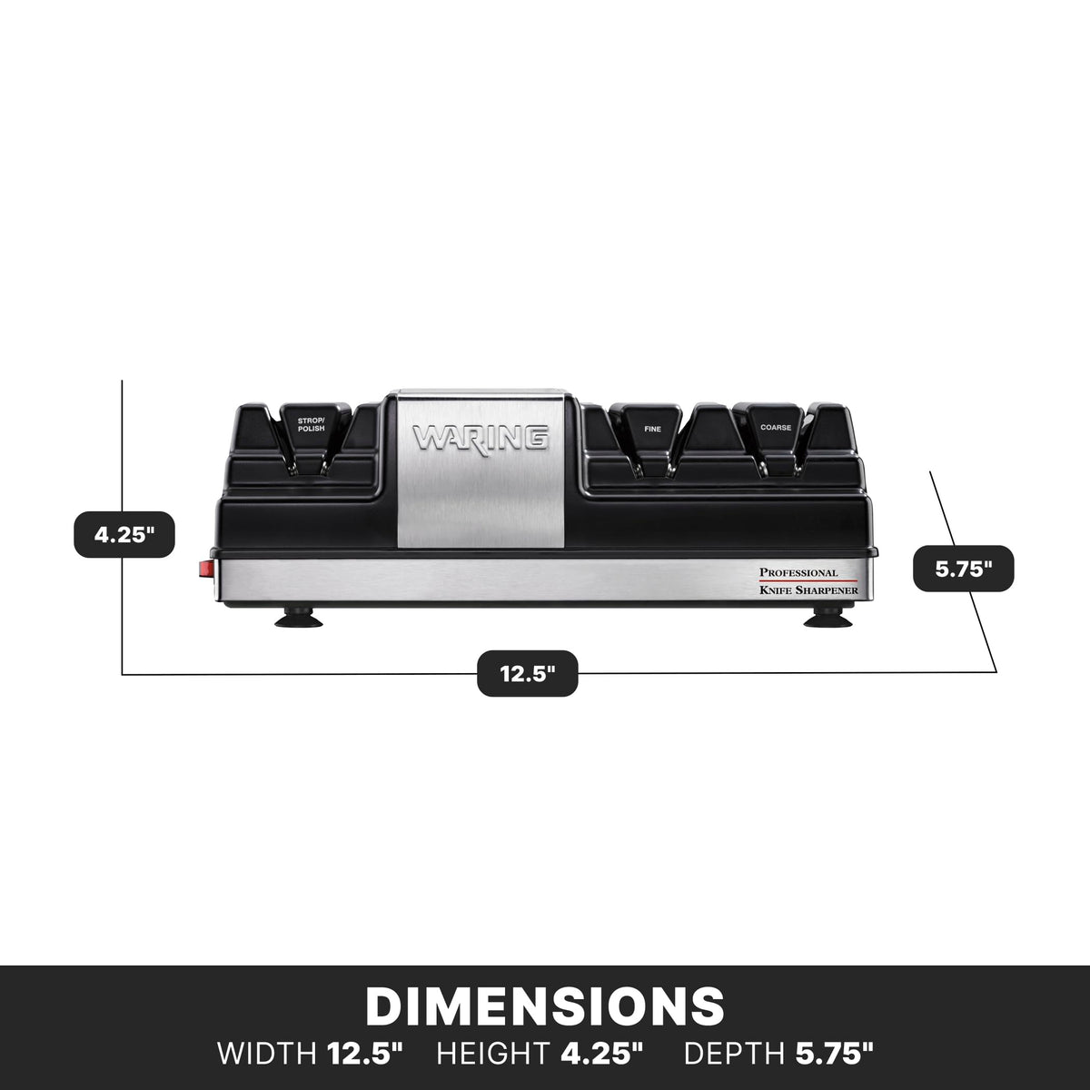 Commercial Knife Sharpener with 3 Stations A6669