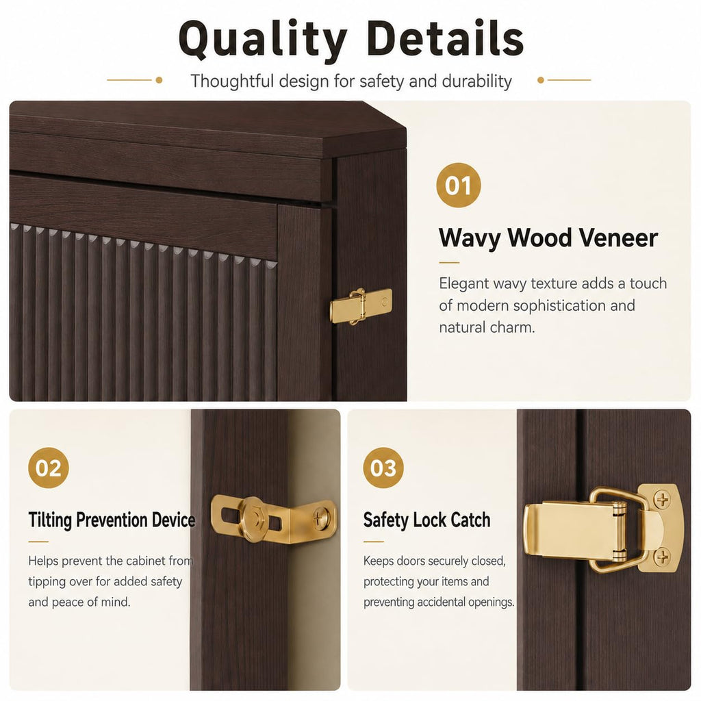 Queen Size Murphy Bed Cabinet with Charging Station and 3 Storage Drawers D584662