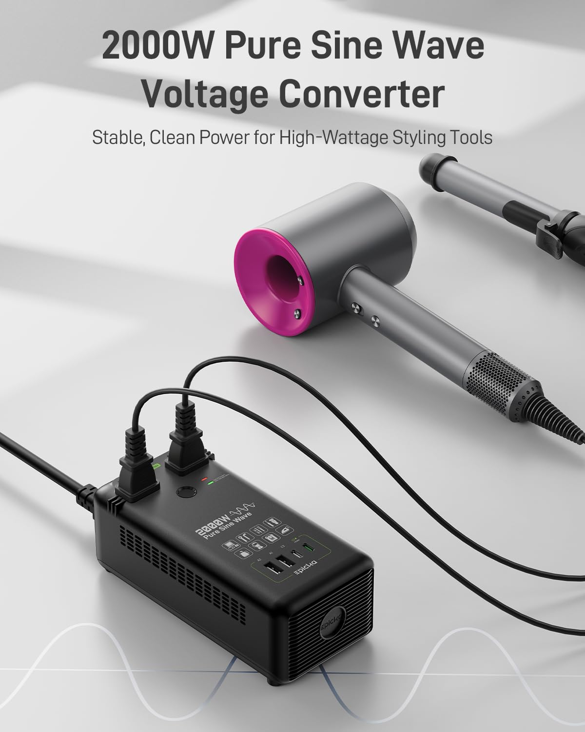 2000W Pure Sine Wave Voltage Converter E69996