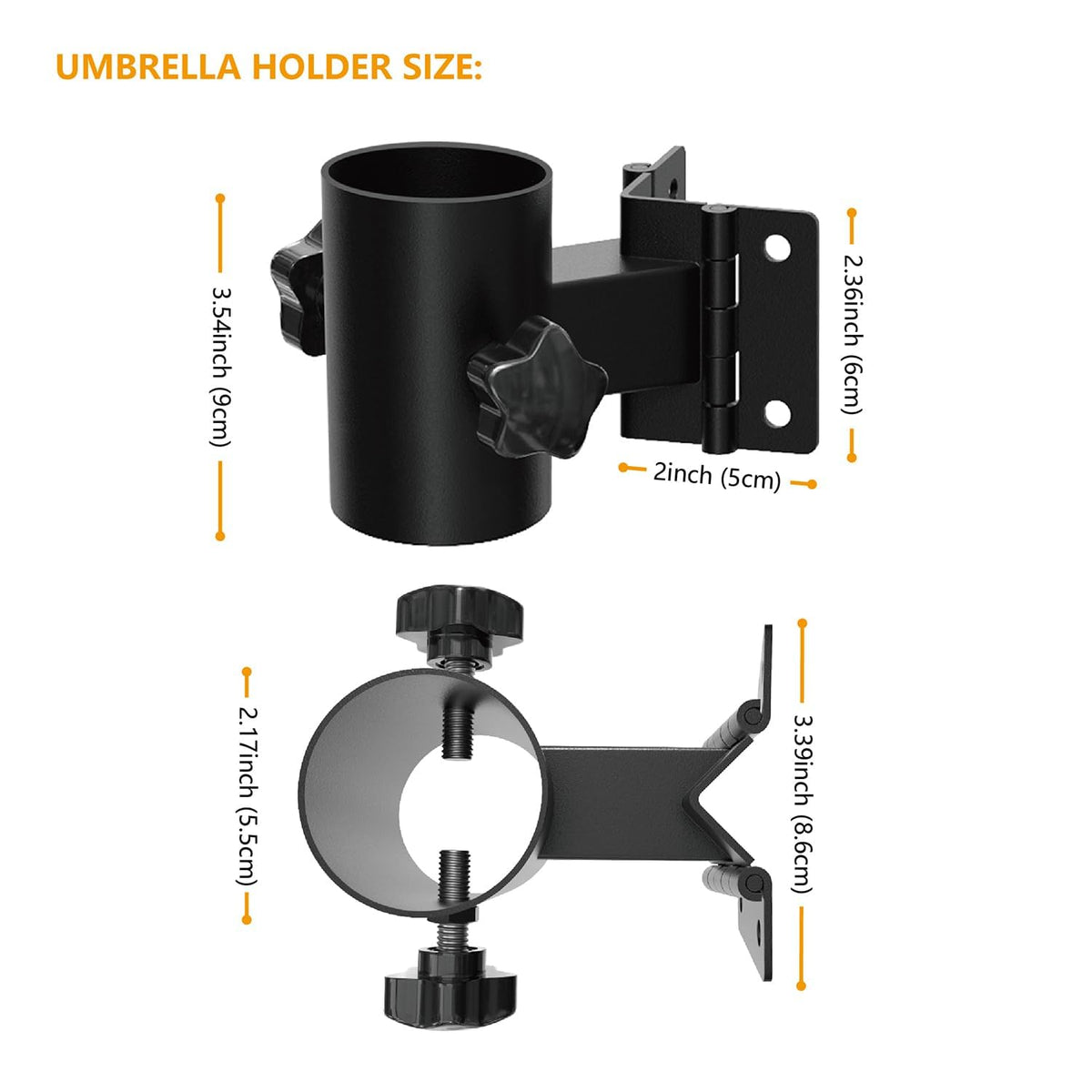 Stainless Steel Black Umbrella Holder P871088