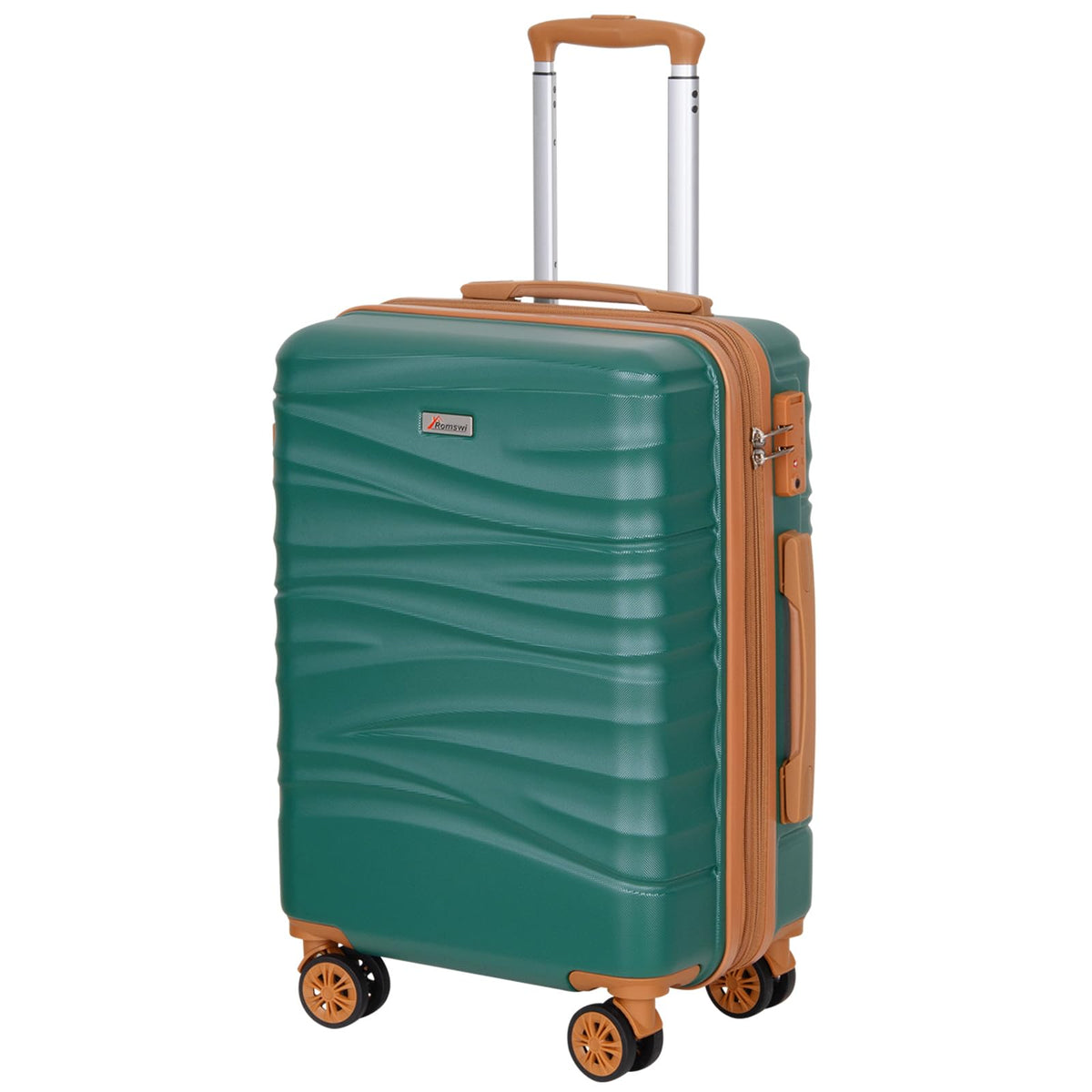 Green Expandable Hardshell Carry On Luggage I551718