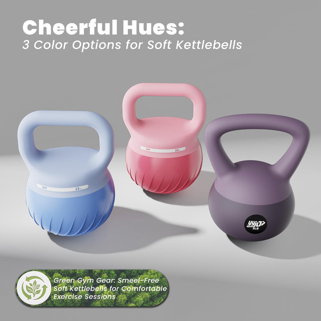 Soft Kettlebell 5/10/15 LBS Anti-Slip Wide-Grip Handle N231