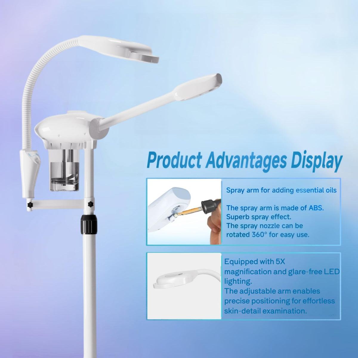 Facial Steamer with Magnifying Lamp W30396
