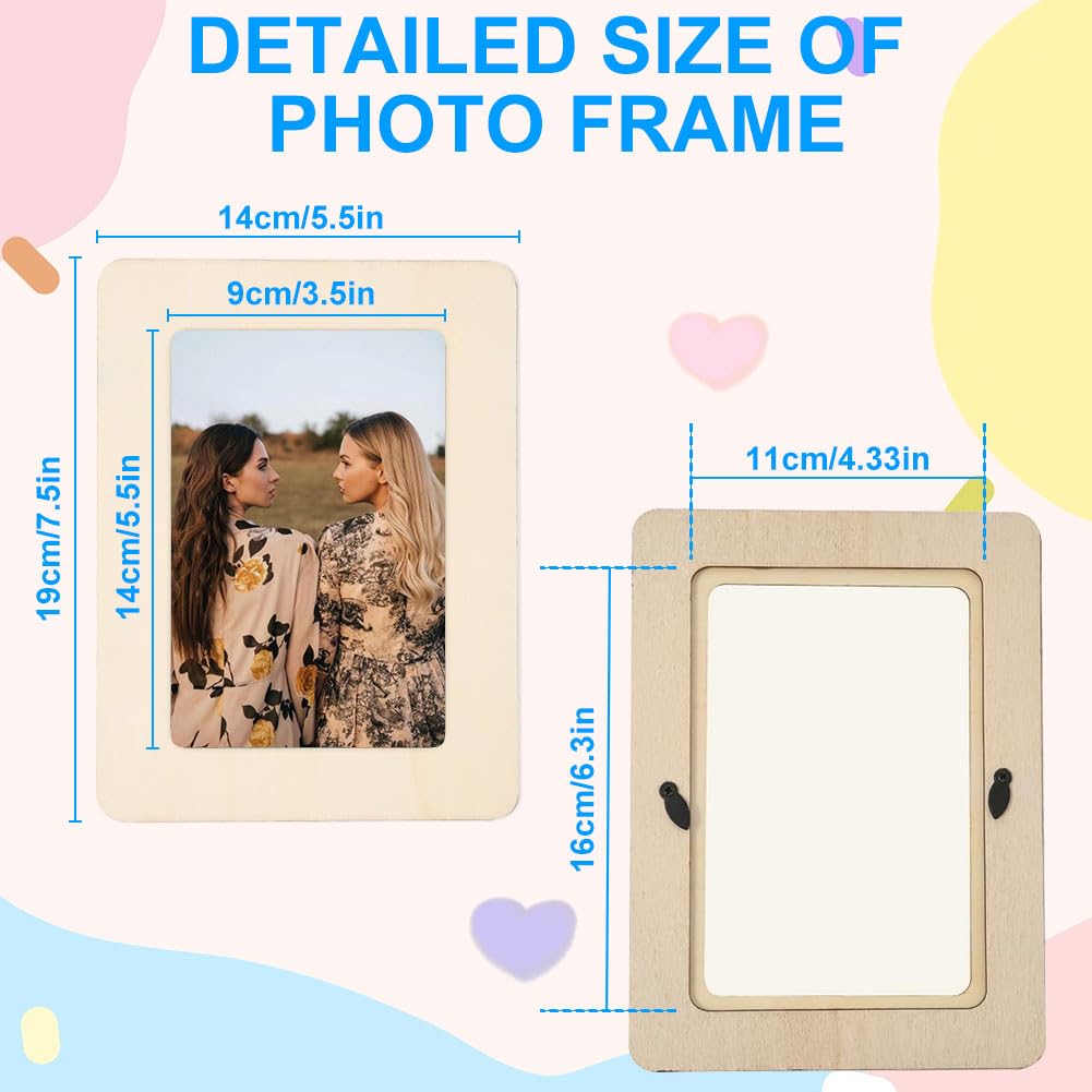 30 Pcs Wooden Picture Frame Craft Kit A248311