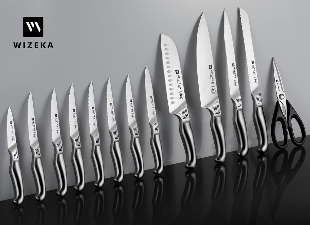 15 Piece German Steel Kitchen Knife Set with Block H165070