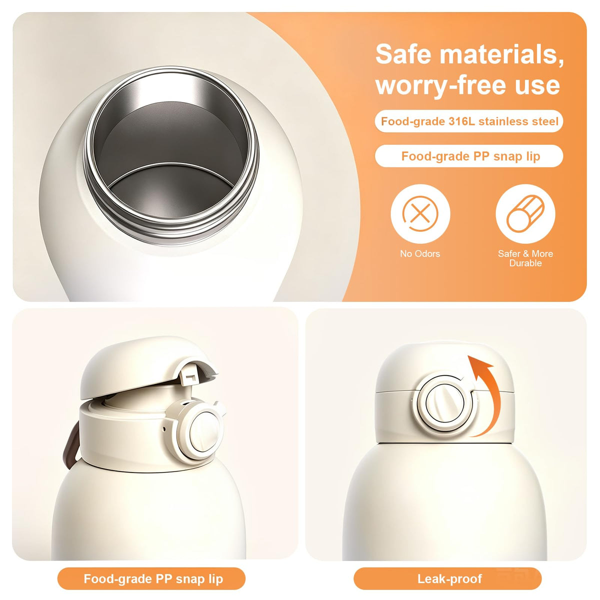 Portable Bottle Warmer 17OZ /500ml White S359