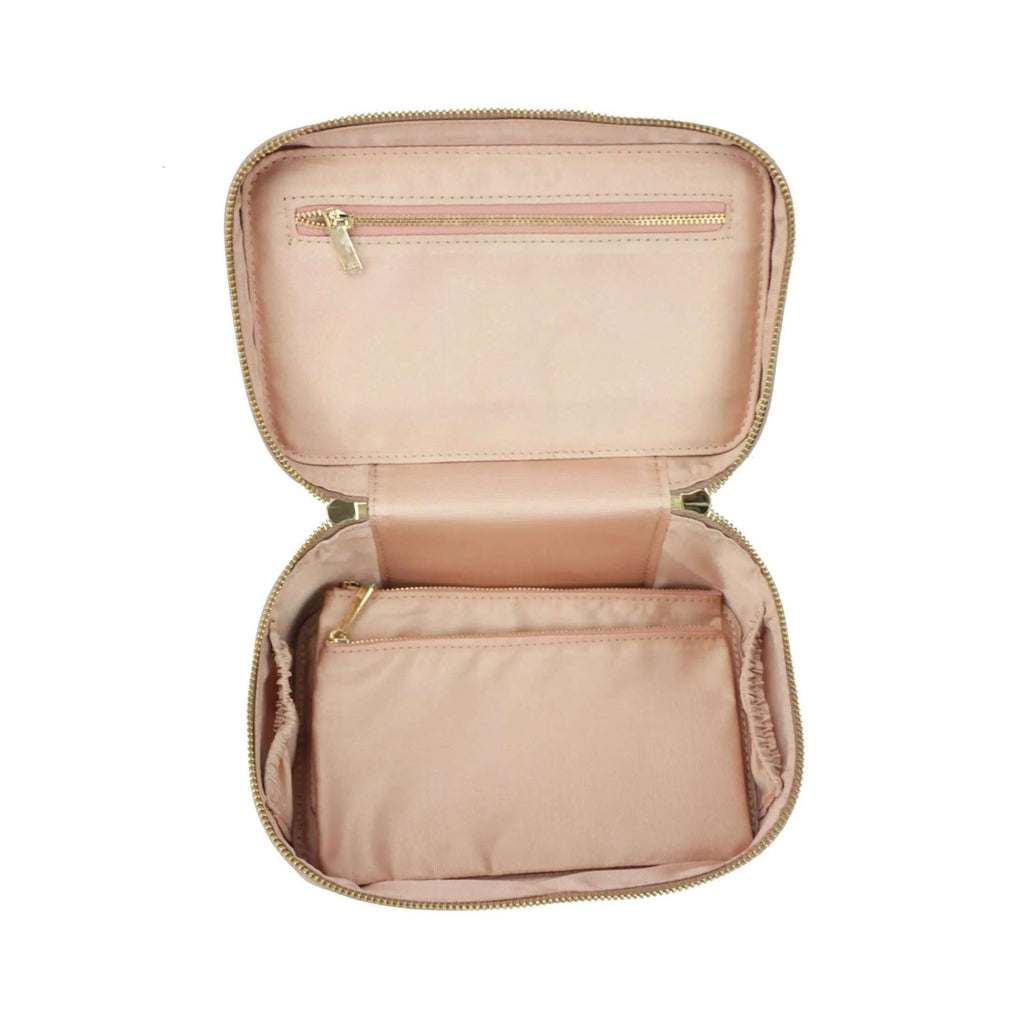 Green Leather Travel Toiletry Makeup Bag B55202