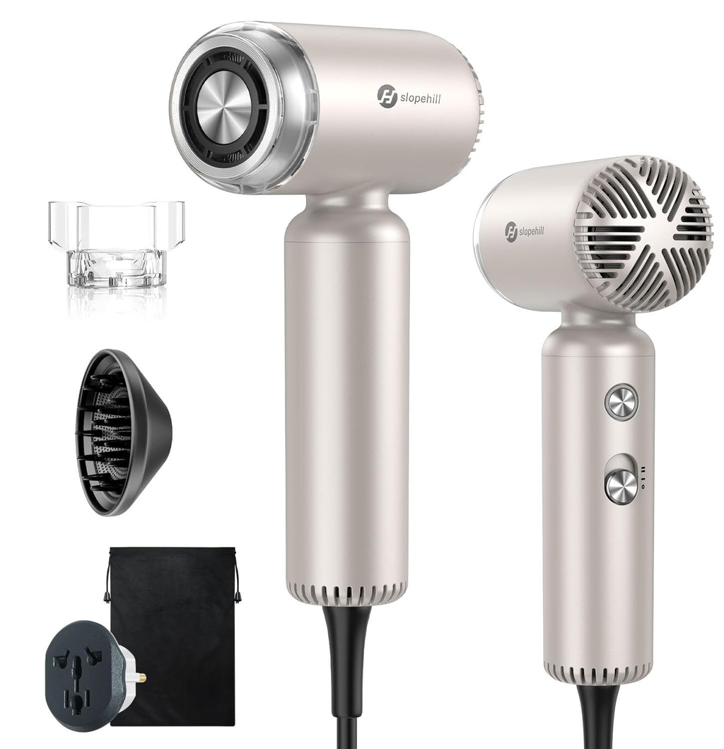 Gold 1500W Ionic Travel Hair Dryer with Diffuser T361695