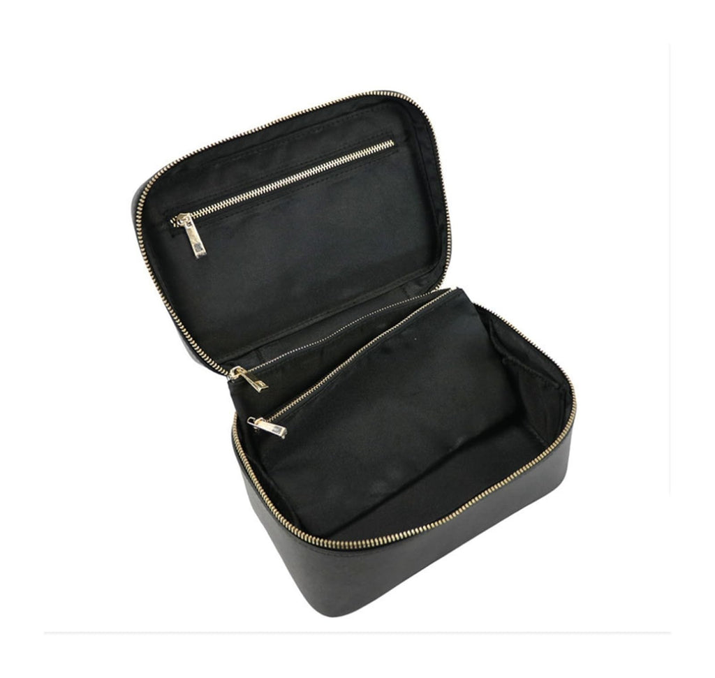 Green Leather Travel Toiletry Makeup Bag B55202