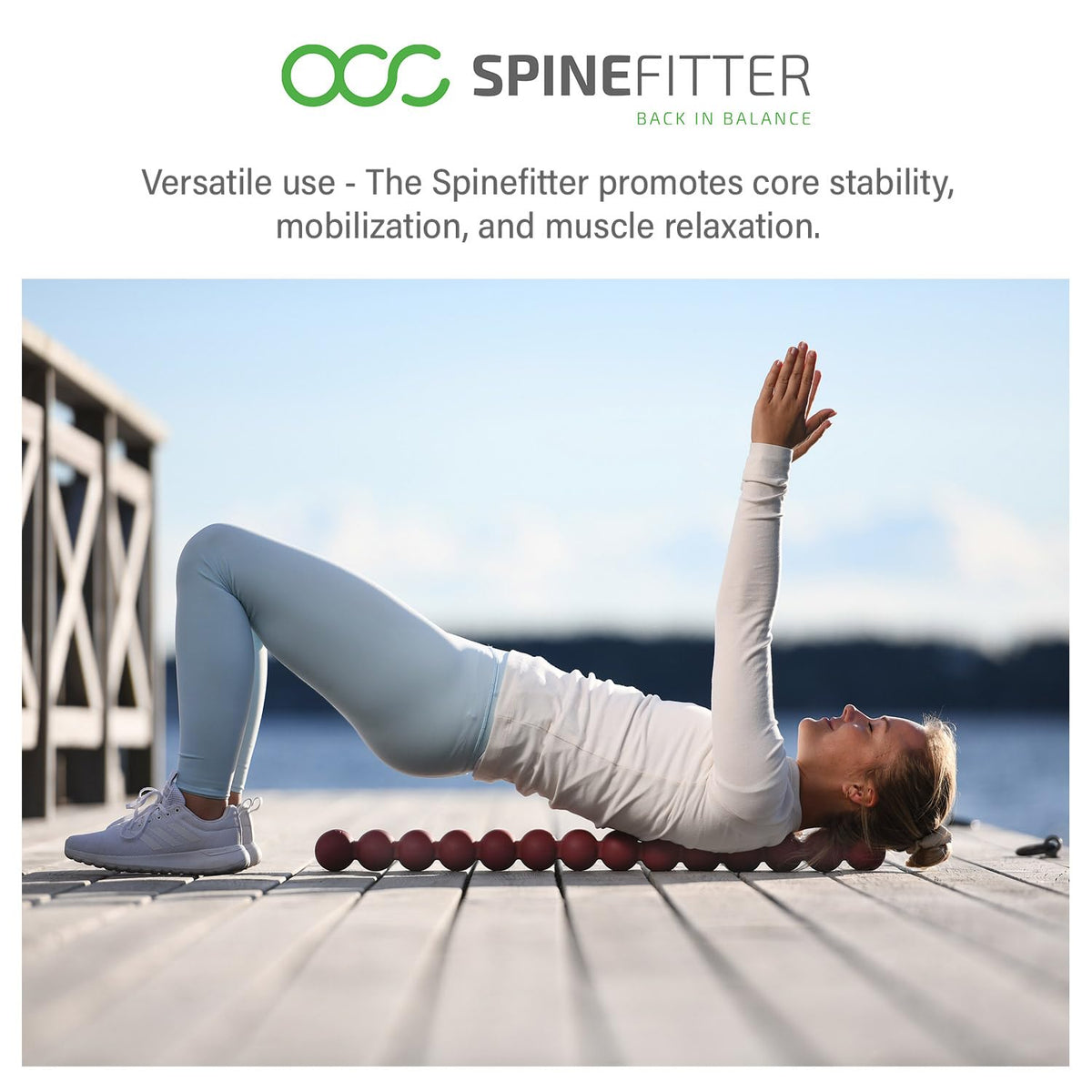 Green Back Massager for Pilates and Yoga Z89876