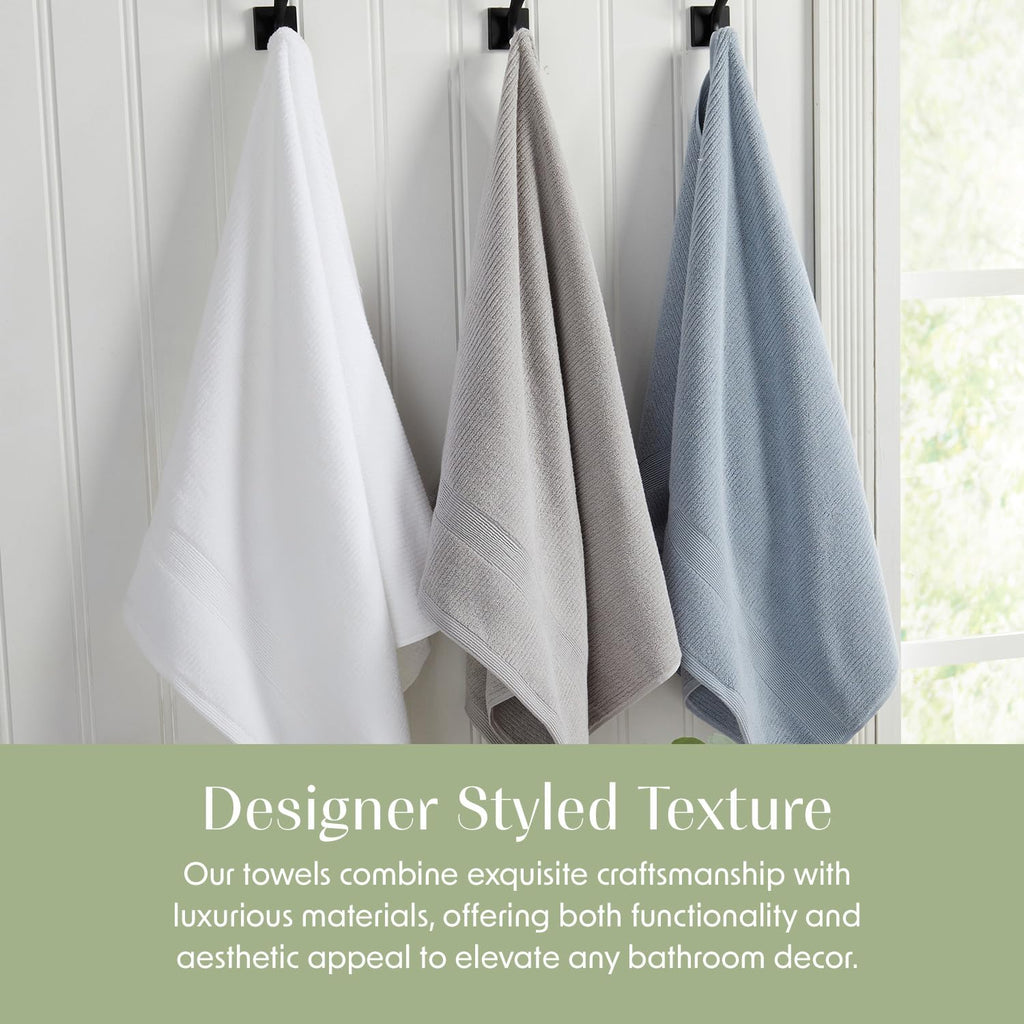 100% Cotton 6-Piece Blue Bath Towel Set S764