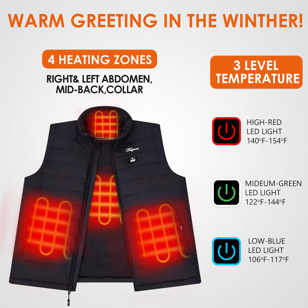 Heated Vest for Men with Battery Pack C960