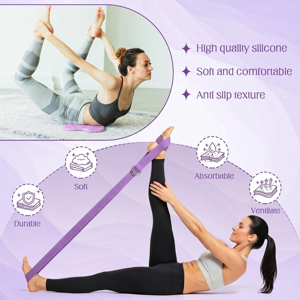 2 Pack Yoga Blocks with Strap W5008