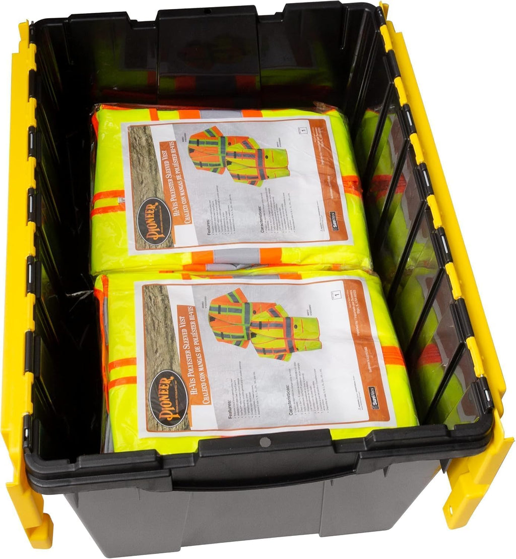 12 Gal Stackable Storage Box with Attached Lid E283246