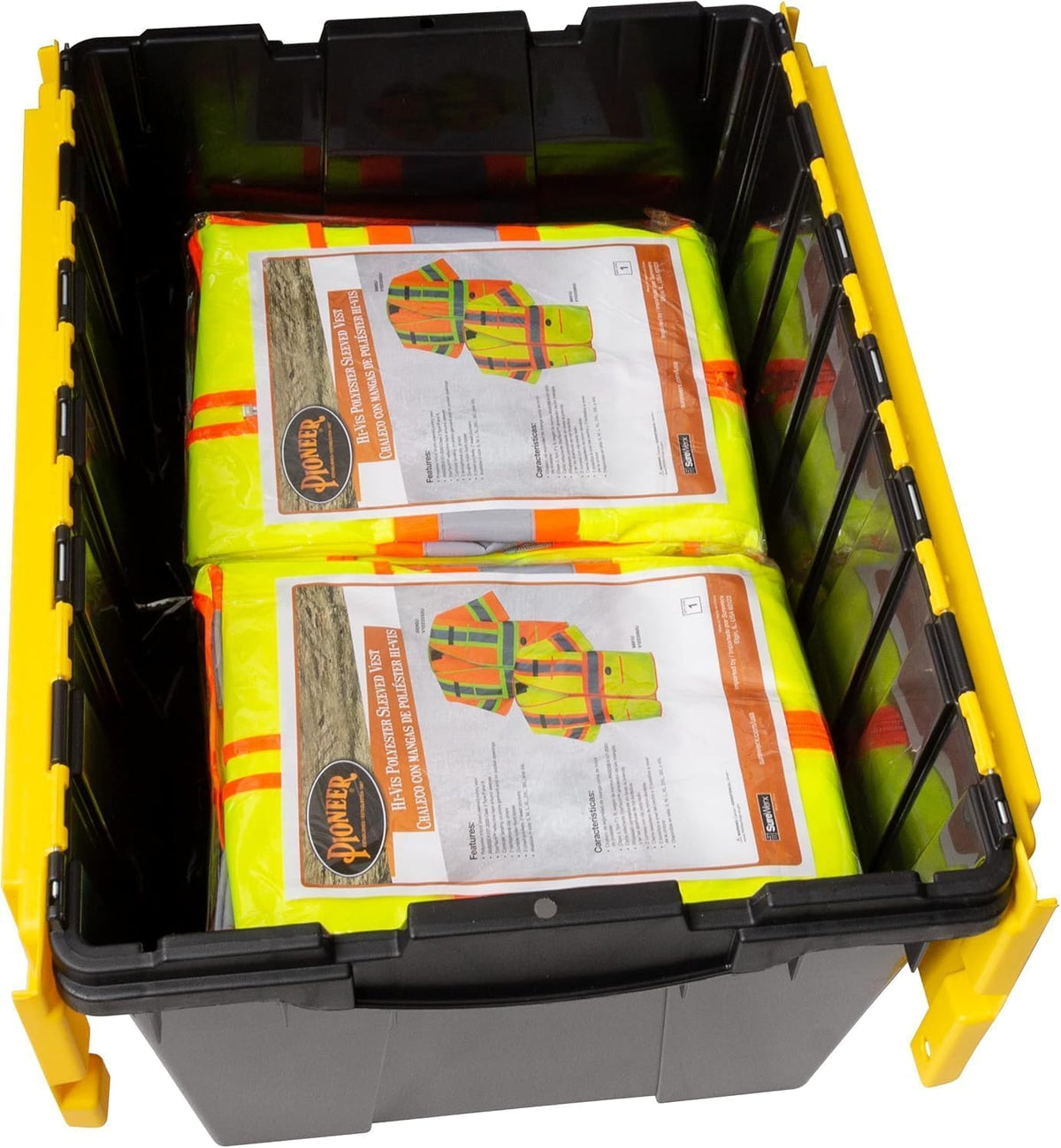 12 Gal Stackable Storage Box with Attached Lid E283246