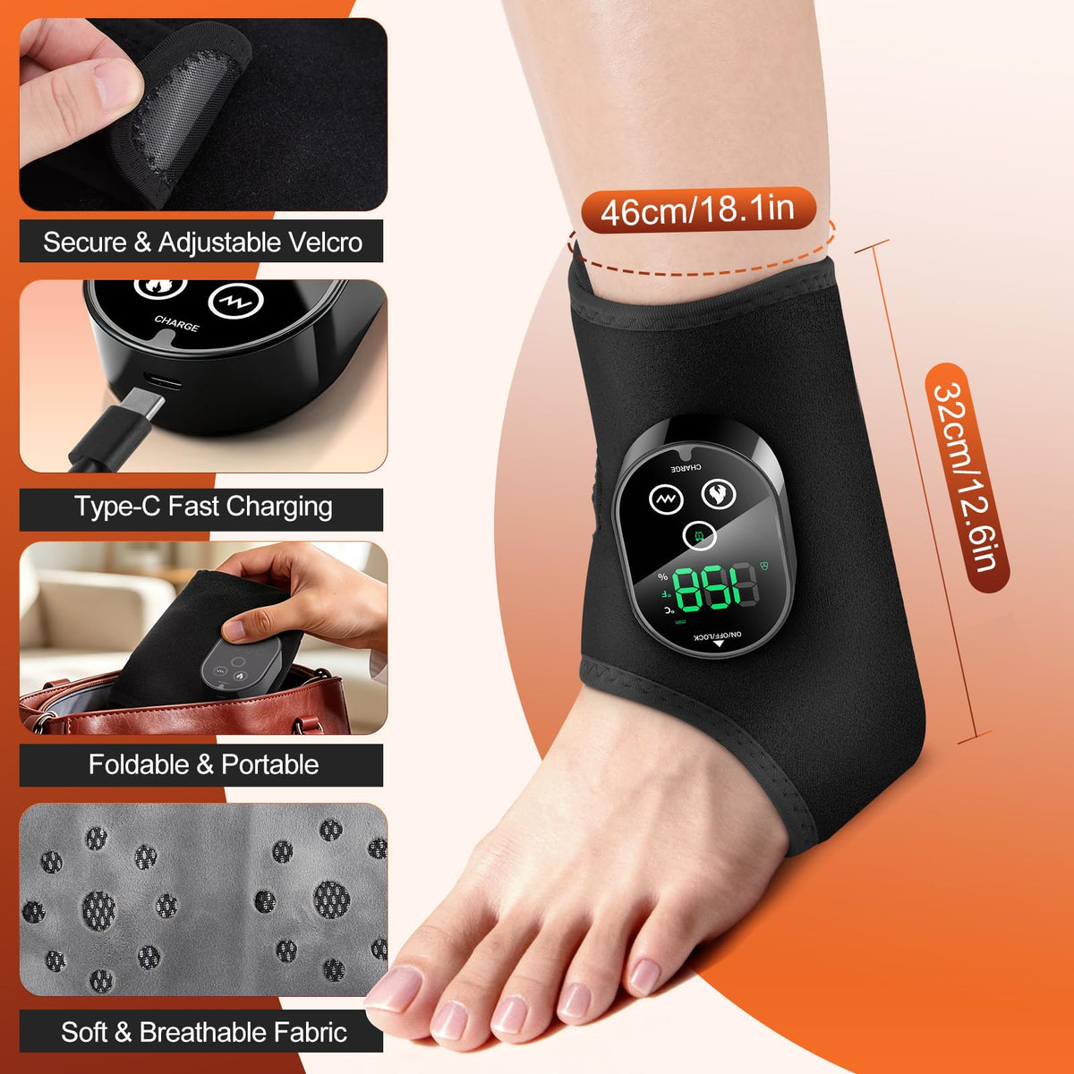 Foot Massager Ankle Heating Pad X204