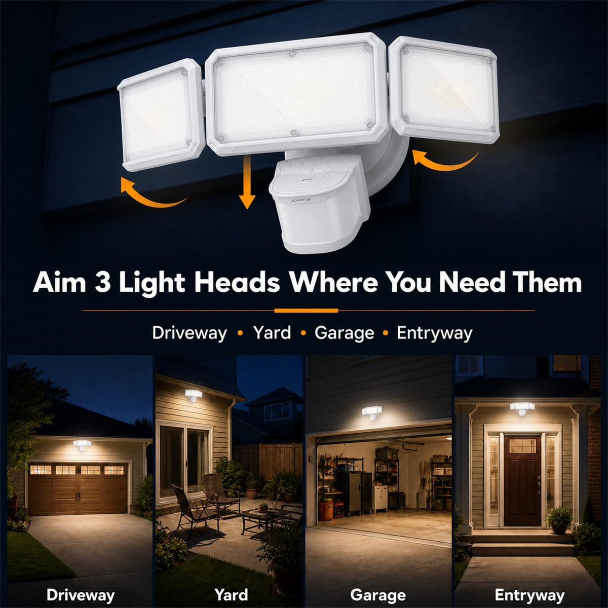 LED Security Light Motion Sensor Outdoor H916