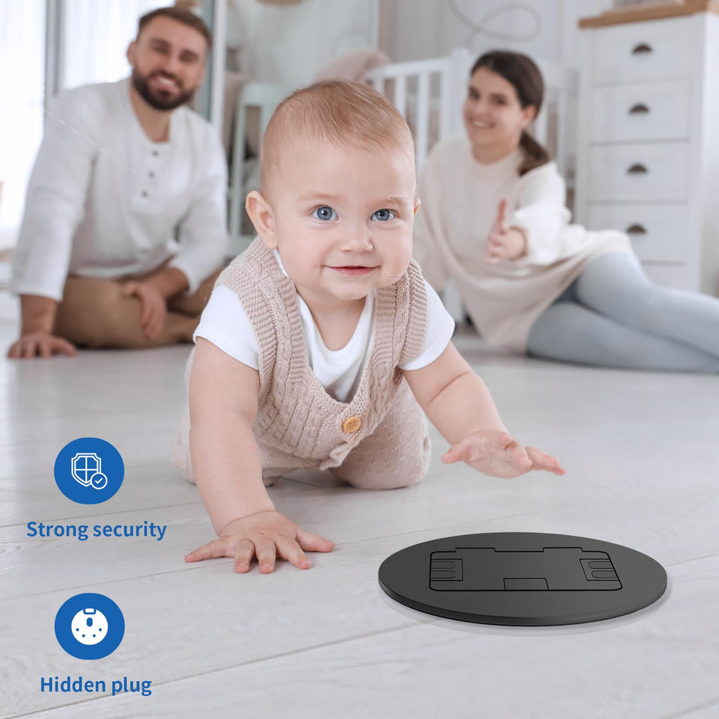 Recessed Floor Outlet Box 1-Gang with USB A Charging Port K5279