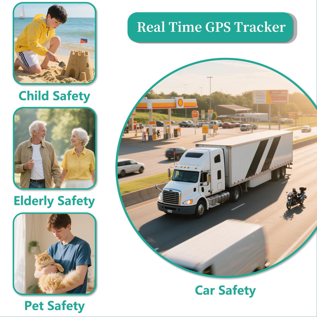 2 Pack GPS Tracker and 2 Keychains for Vehicles H9152