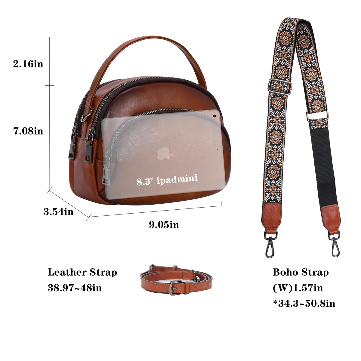 Genuine Leather Crossbody Bags Z53495