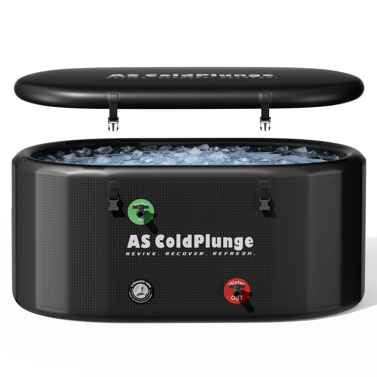216 Gallon Inflatable PVC Ice Bath Tub with Insulated Lid G144007