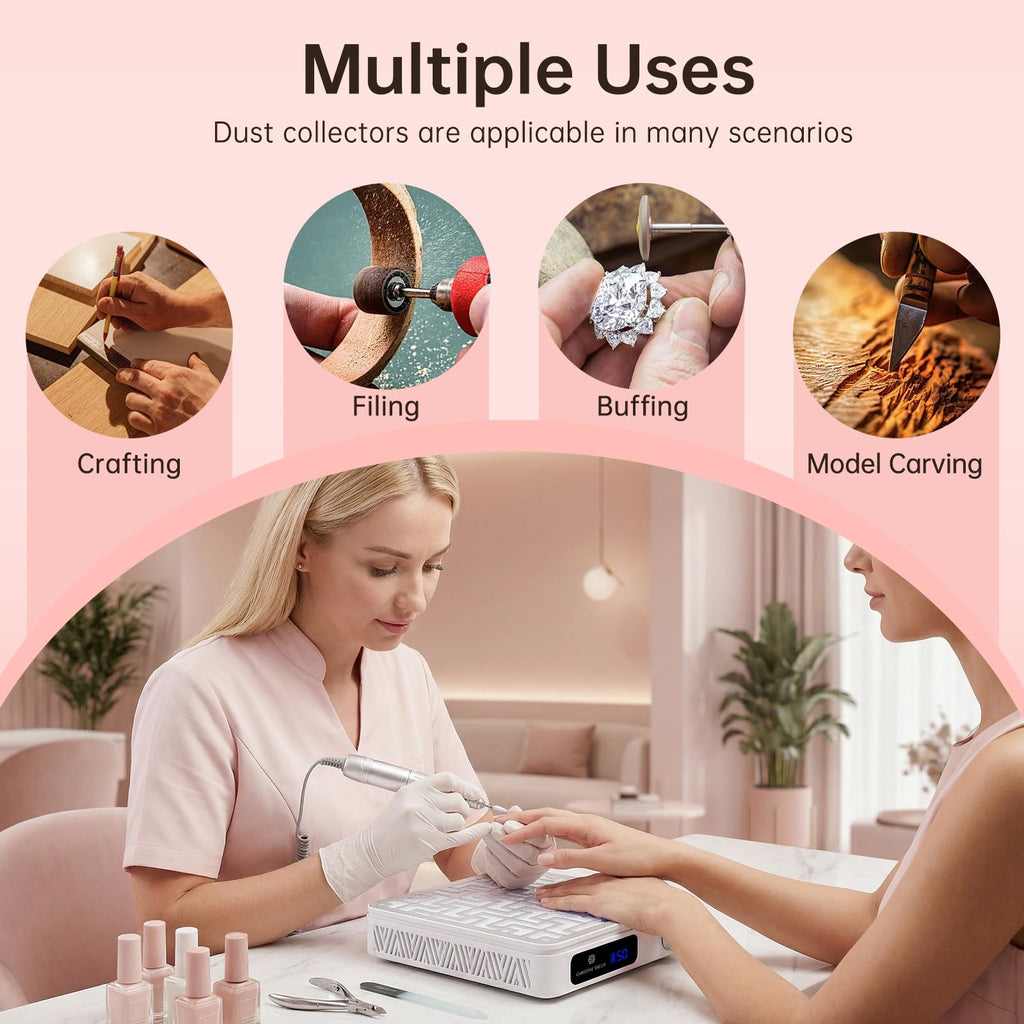Cordless Nail Vacuum Fan S595